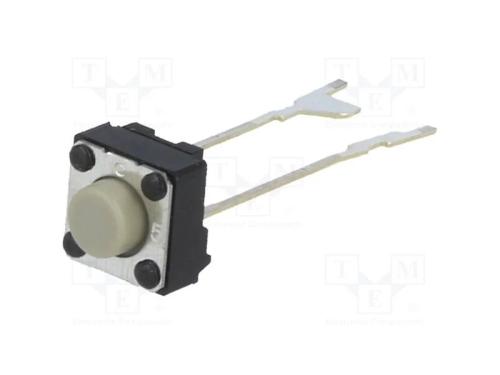 Microinterruptor TACT, SPST-NO, Pos: 2, 0,05A/24V.