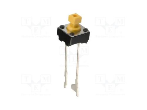 Microinterruptor TACT, SPST-NO, Pos: 2, 0,05A/24V.