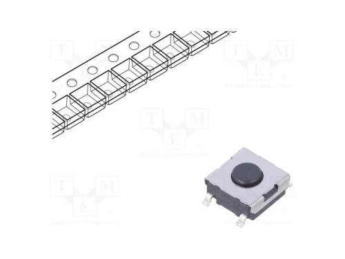 Microinterruptor TACT, SPST-NO, Pos: 2, 0,05A/24V.