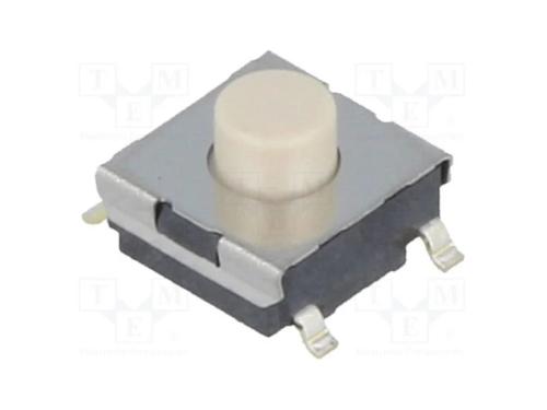 Microinterruptor TACT, SPST-NO, Pos: 2, 0,05A/24V.