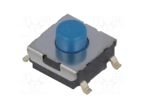 Microinterruptor TACT, SPST-NO, Pos: 2, 0,05A/24V.