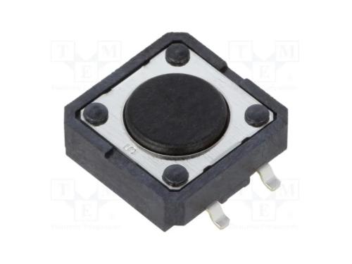 Microinterruptor TACT, SPST-NO, Pos: 2, 0,05A/24V.