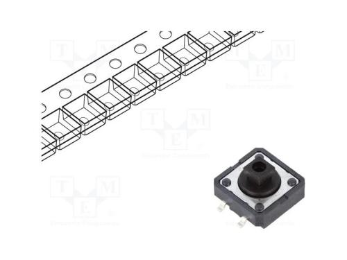 Microinterruptor TACT, SPST-NO, Pos: 2, 0,05A/24V.