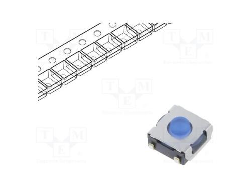 Microinterruptor TACT, SPST-NO, Pos: 2, 0,05A/12V.