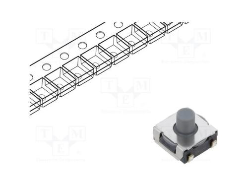 Microinterruptor Tact, Spst-No, Pos: 2, 0,05a/24vdc, Smt, 1,96n