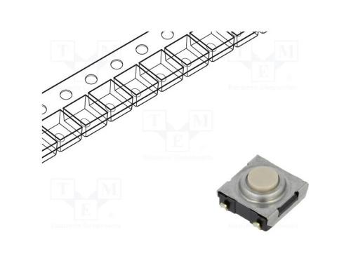 Microinterruptor TACT, SPST-NO, Pos: 2, 0,05A/24V.