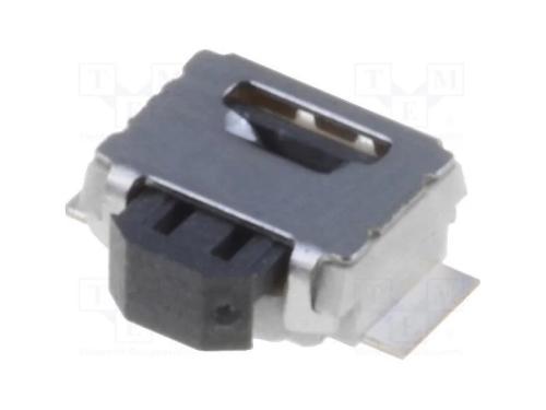Microinterruptor TACT, SPST-NO, Pos: 2, 0,05A/12V.