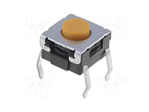Microinterruptor TACT, SPST-NO, Pos: 2, 0,05A/24V.