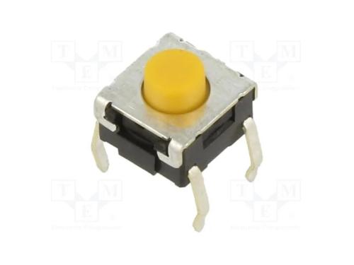 Microinterruptor TACT, SPST-NO, Pos: 2, 0,05A/24V.