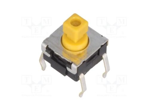 Microinterruptor TACT, SPST-NO, Pos: 2, 0,05A/24V.