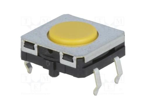 Microinterruptor TACT, SPST-NO, Pos: 2, 0,05A/24V.
