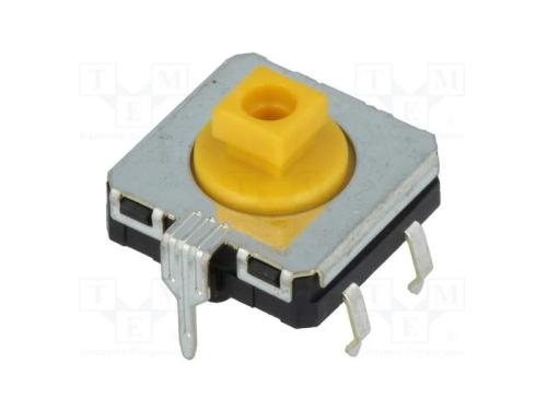 Microinterruptor TACT, SPST-NO, Pos: 2, 0,05A/24V.