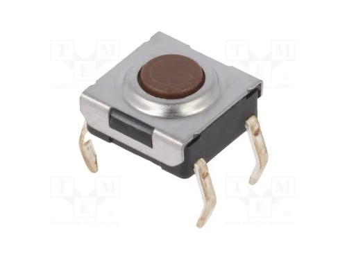 Microinterruptor TACT, SPST, Pos: 2, 0,05A/24VDC,.