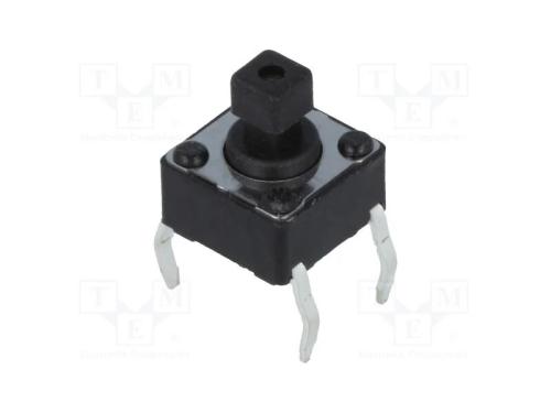 Microinterruptor Tact, Spst-No, Pos: 2, 0,05a/12vdc, Tht, 1n, 7,3mm