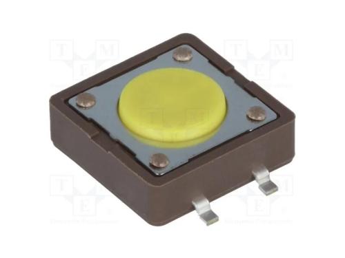 Microinterruptor TACT, SPST-NO, Pos: 2, 0,05A/12V.