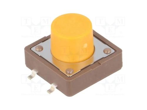 Microinterruptor TACT, SPST-NO, Pos: 2, 0,05A/12V.