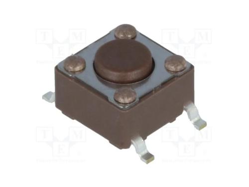 Microinterruptor Tact, Spst-No, Pos: 2, 0,05a/12vdc, Smt, 1,6n