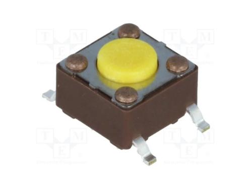 Microinterruptor Tact, Spst-No, Pos: 2, 0,05a/12vdc, Smt, 5,2n