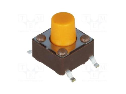 Microinterruptor TACT, SPST-NO, Pos: 2, 0,05A/12V.