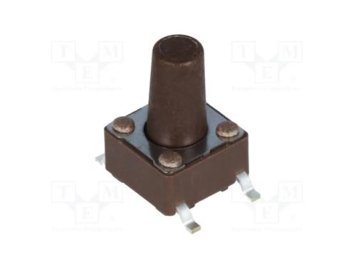 Microinterruptor Tact, Spst-No, Pos: 2, 0,05a/12vdc, Smt, 1,6n