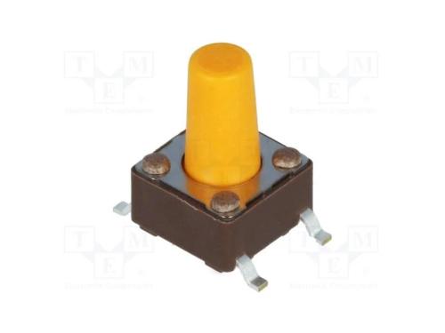 Microinterruptor Tact, Spst-No, Pos: 2, 0,05a/12vdc, Smt, 3,2n