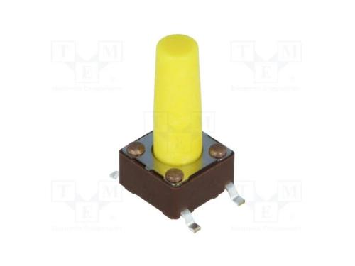 Microinterruptor Tact, Spst-No, Pos: 2, 0,05a/12vdc, Smt, 5,2n