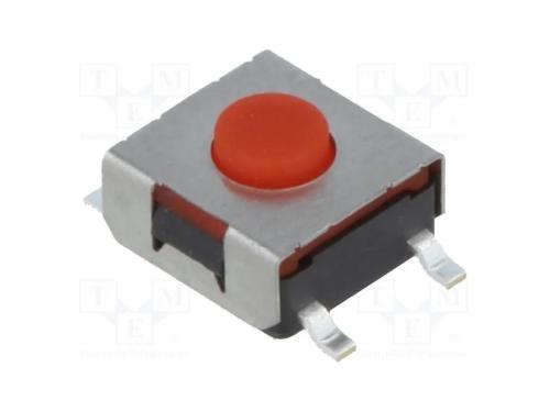 Microinterruptor TACT, SPST-NO, Pos: 2, 0,05A/12V.