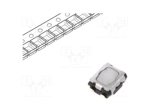 Microinterruptor Tact, Spst, Pos: 2, Smt, Não Disp, 3,5n, 1,7mm