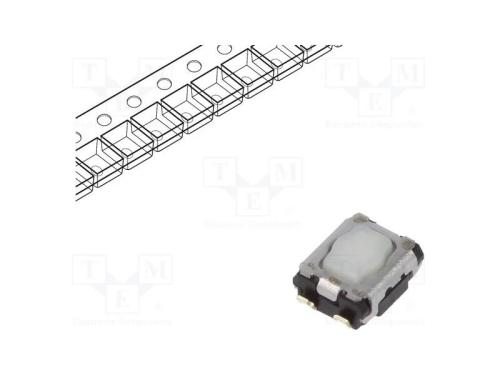 Microinterruptor Tact, Spst, Pos: 2, Smt, Não Disp, 3,5n, 1,7mm