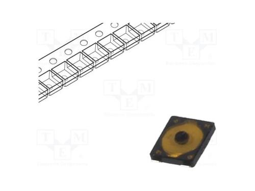 Microinterruptor TACT, SPST, Pos: 2, 0,02A/15VDC,.