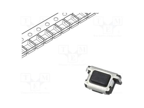 Microinterruptor TACT, SPST, Pos: 2, 0,015A/15VDC.