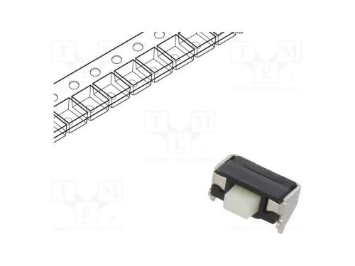 Microinterruptor TACT, SPST, Pos: 2, 0,02A/15VDC,.