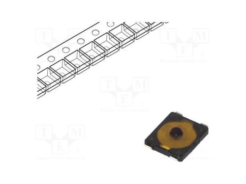 Microinterruptor TACT, SPST, Pos: 2, 0,02A/15VDC,.