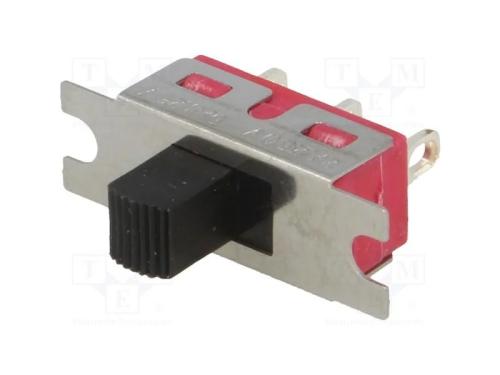 Interruptor: de corrediça, Pos: 2, SPDT, 2A/250VA.