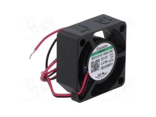 Ventilador: Dc, Transversal, 12vdc, 25x25x10mm, 2,04m3/H, 24,8dba