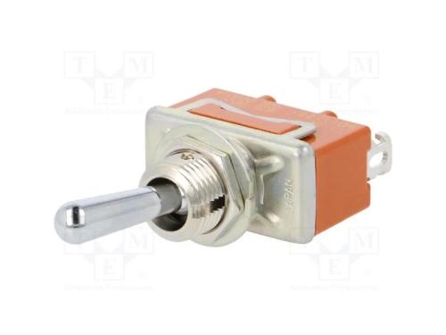 Interruptor: de alavanca, Pos: 3, SP3T, ON-OFF-ON.