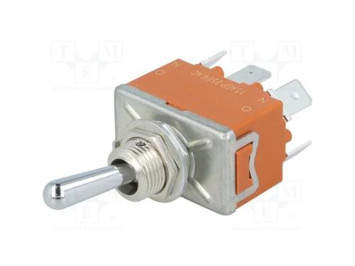 Interruptor: de alavanca, Pos: 2, DPDT, ON-ON, 15.