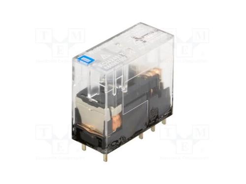 Relé: Eletromagnético, Dpdt, Ubobina : 12vdc, Icontactos Max: 8a