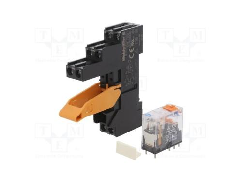 Relé: de interface, DPDT, Ubobina : 24VDC, 8A, 8A.