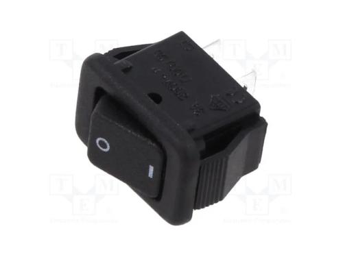ROCKER, SPST-NO, Pos: 2, OFF-ON, 3A/50VAC, não di.