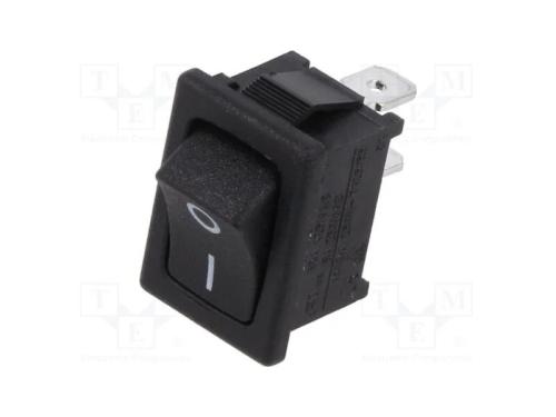 ROCKER, SPST-NO, Pos: 2, OFF-ON, 10A/250VAC, não .