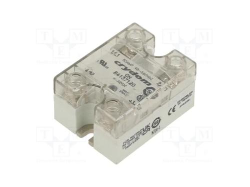 Relé: Semicondutores, Ucoma: 3÷32vdc, 50a, 48÷660vac, No Painel