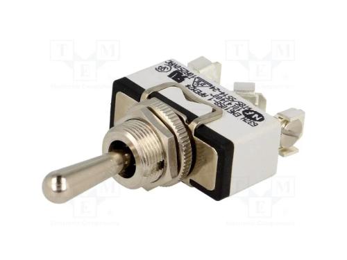 Interruptor: de alavanca, Pos: 3, SP3T, (ON)-OFF-.