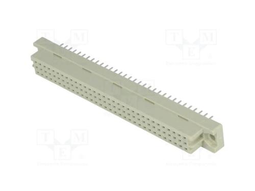 Ficha, DIN 41612, tipo C, fêmea, PIN: 64, a+c, TH.