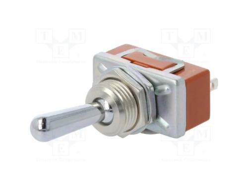 Interruptor: de alavanca, Pos: 2, SPDT, ON-ON, 6A.