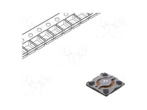 Microinterruptor Tact, Spst, Pos: 2, 0,02a/15vdc, Smt, 0,58mm, Evqp