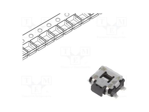 Microinterruptor Tact, Spst, Pos: 2, 0,05a/12vdc, Smt, 1,6n, 1,35mm
