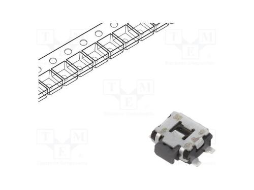 Microinterruptor Tact, Spst, Pos: 2, 0,05a/12vdc, Smt, 1,6n, 1,35mm