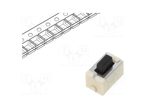 Microinterruptor TACT, SPST, Pos: 2, 0,05A/12VDC,.