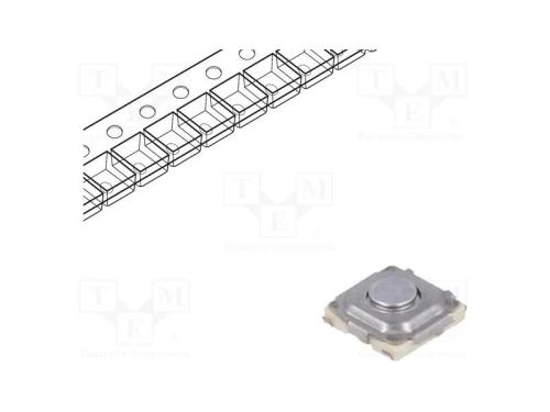 Microinterruptor TACT, SPST, Pos: 2, 0,02A/15VDC,.